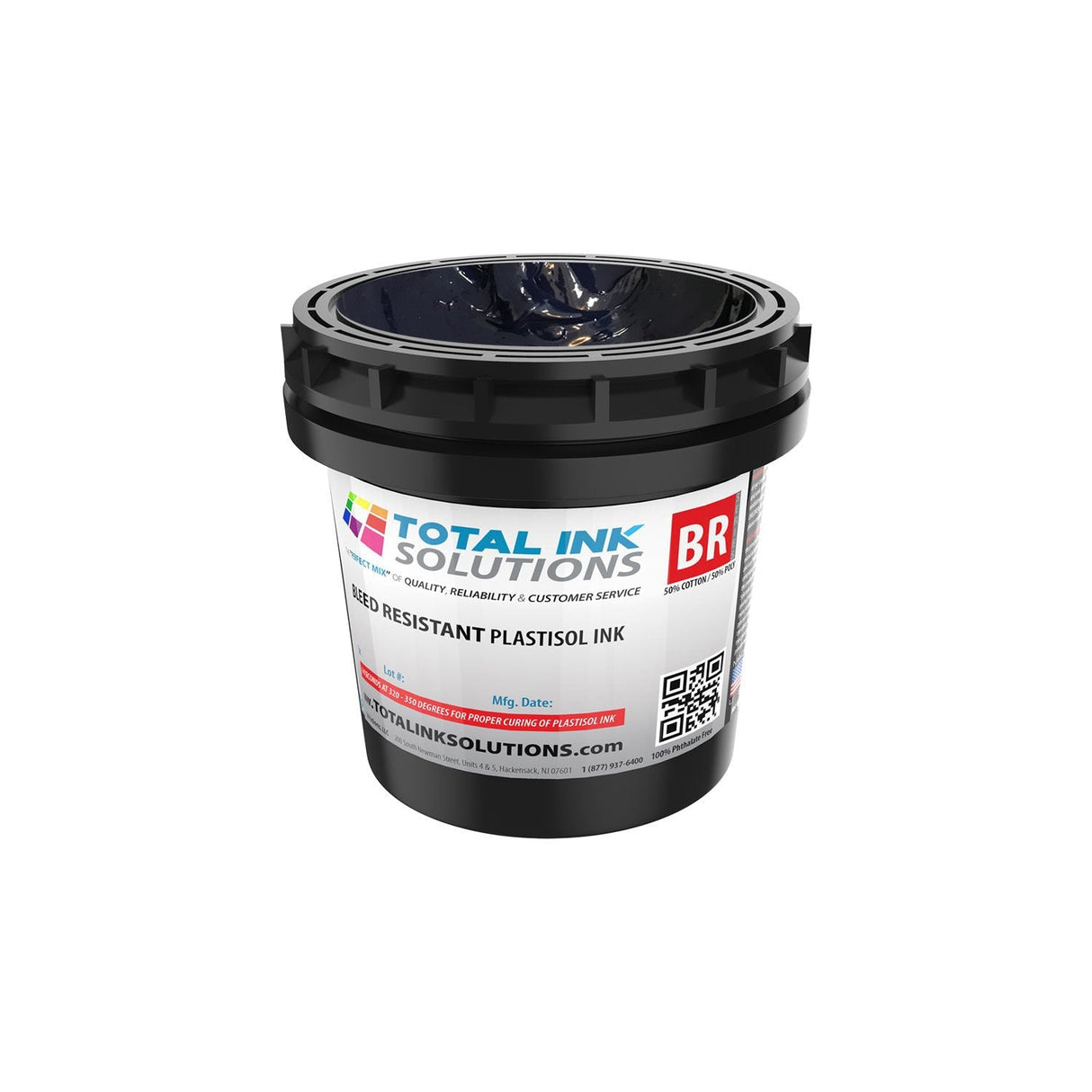 Bleed Resistant Plastisol Ink – Gallon – For 50/50 Cotton/Poly Blends