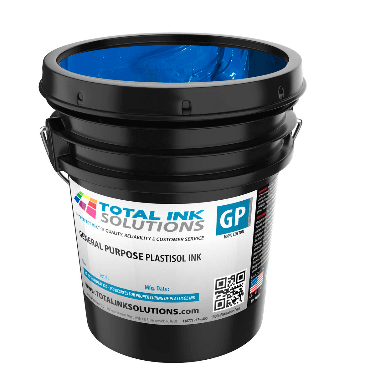General Purpose Plastisol Ink Colors – 5 Gallon - 100% Cotton