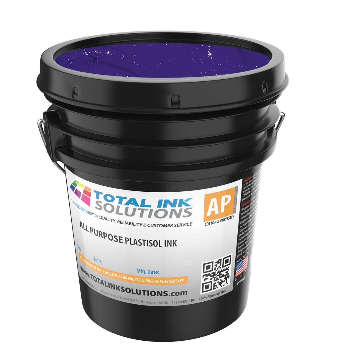 All Purpose Bleed Resistant Plastisol Ink – Pint – For Cotton & Poly Blends
