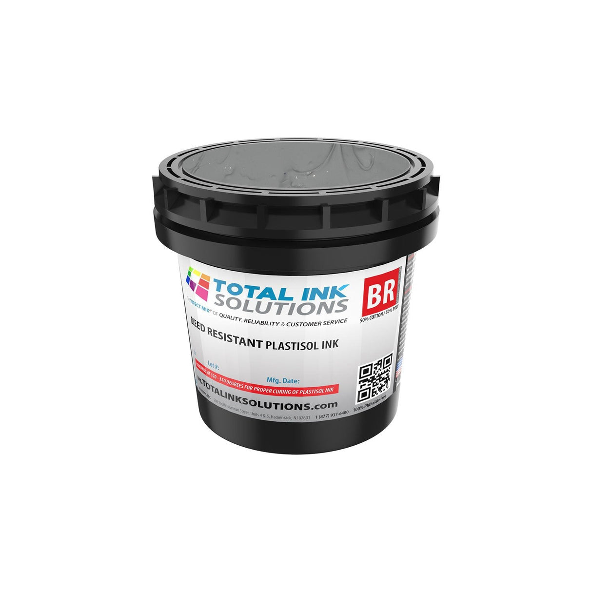 Bleed Resistant Plastisol Ink – Gallon – For 50/50 Cotton/Poly Blends