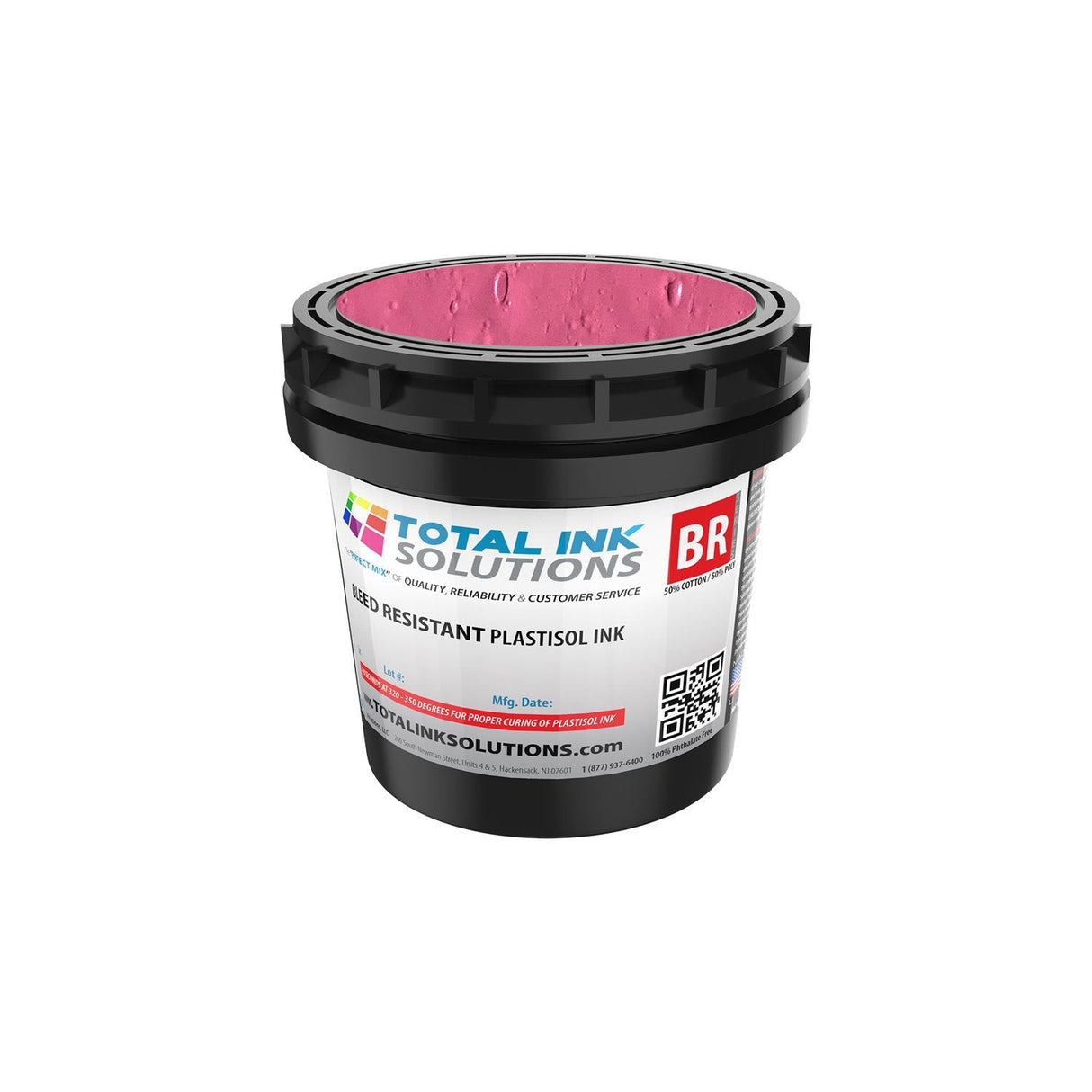 Bleed Resistant Plastisol Ink – Pint – For 50/50 Cotton/Poly Blends