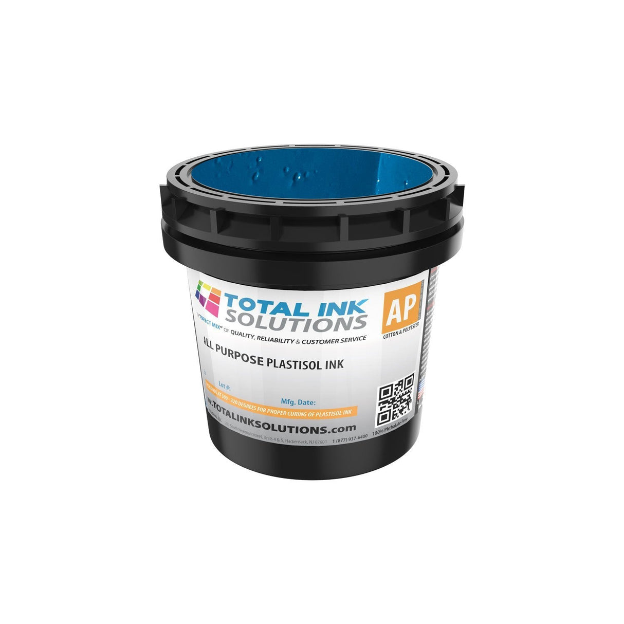 All Purpose Plastisol Ink – Colors – Quart – For Cotton, Polyester & Blends