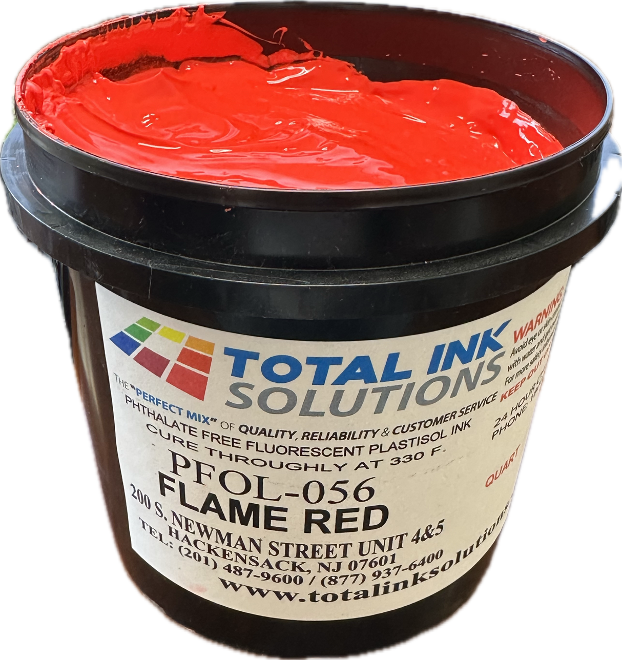 Fluorescent Day Glow – Flame Red Plastisol Ink