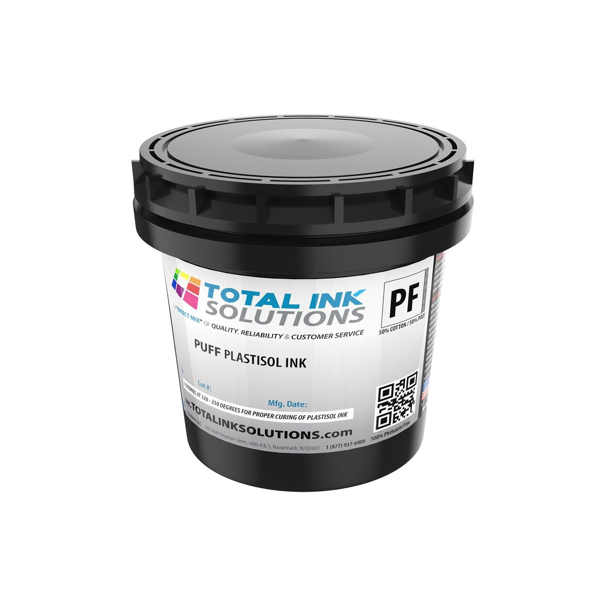 Puff Plastisol Ink Colors – Quart – For Cotton, Polyester & Blends