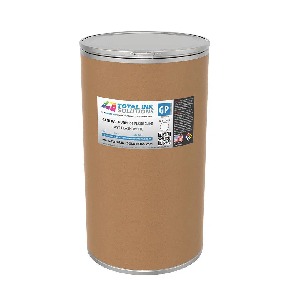 General Purpose White Fast Flash Plastisol Ink - 100% Cotton
