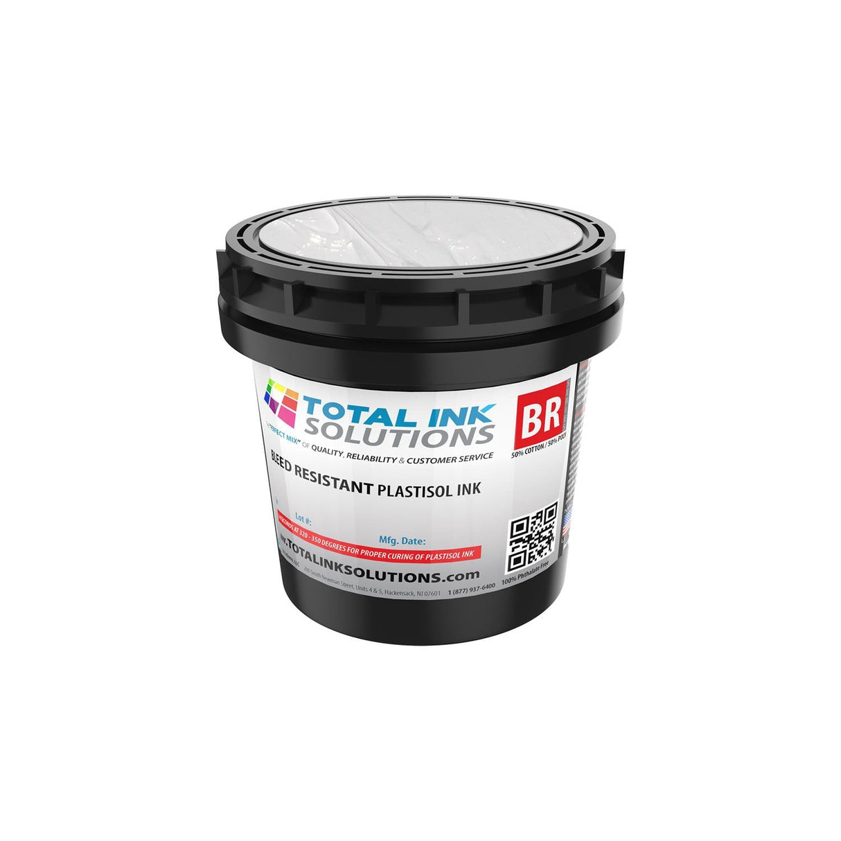 Bleed Resistant Plastisol Ink – Quart – For 50/50 Cotton/Poly Blends