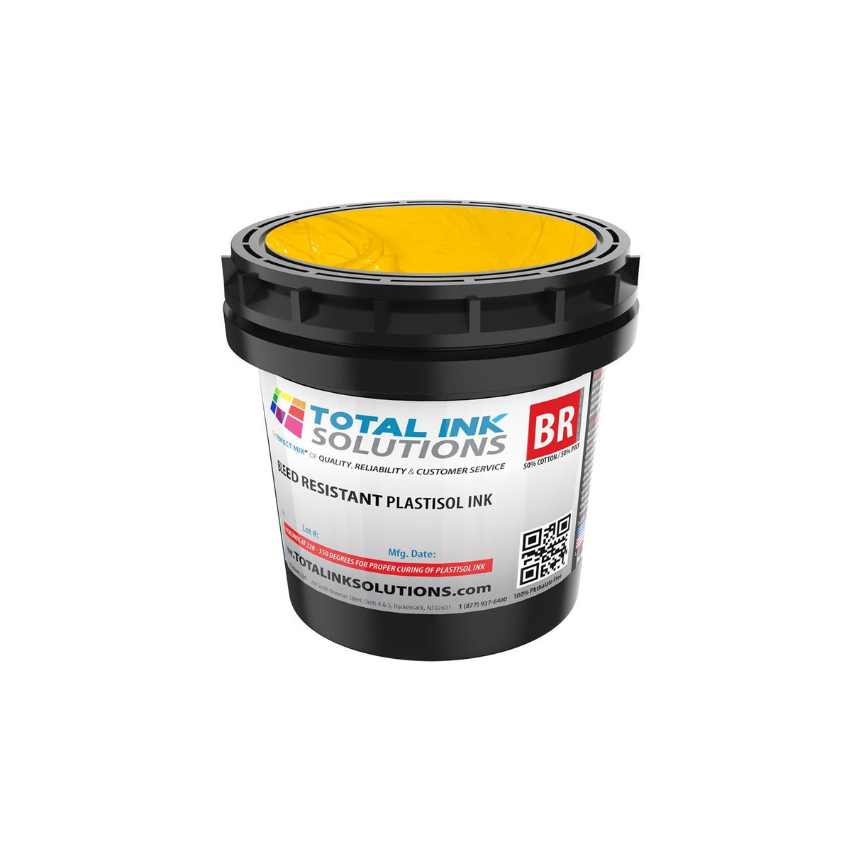 Bleed Resistant Plastisol Ink – Gallon – For 50/50 Cotton/Poly Blends