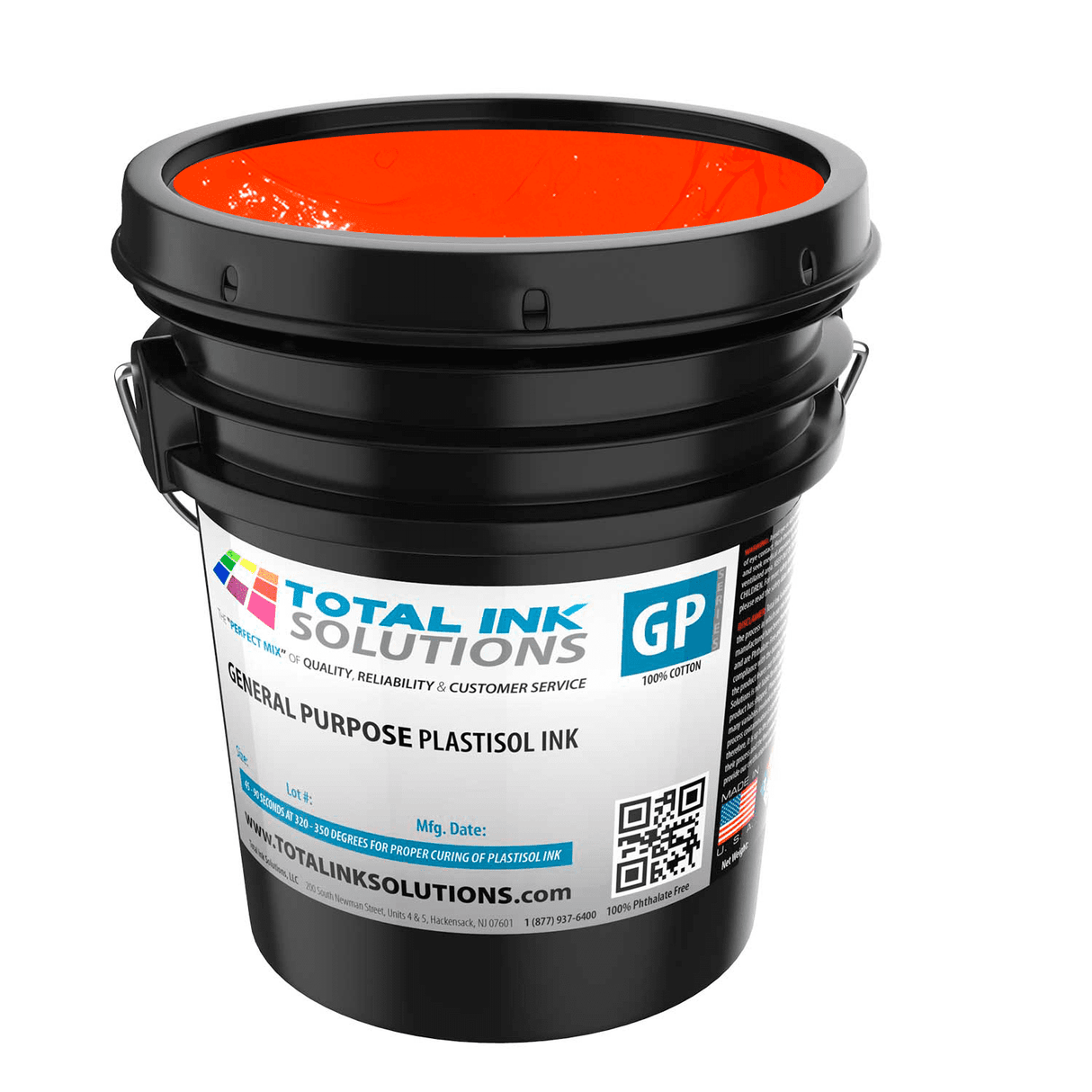General Purpose Plastisol Ink Colors – 5 Gallon - 100% Cotton