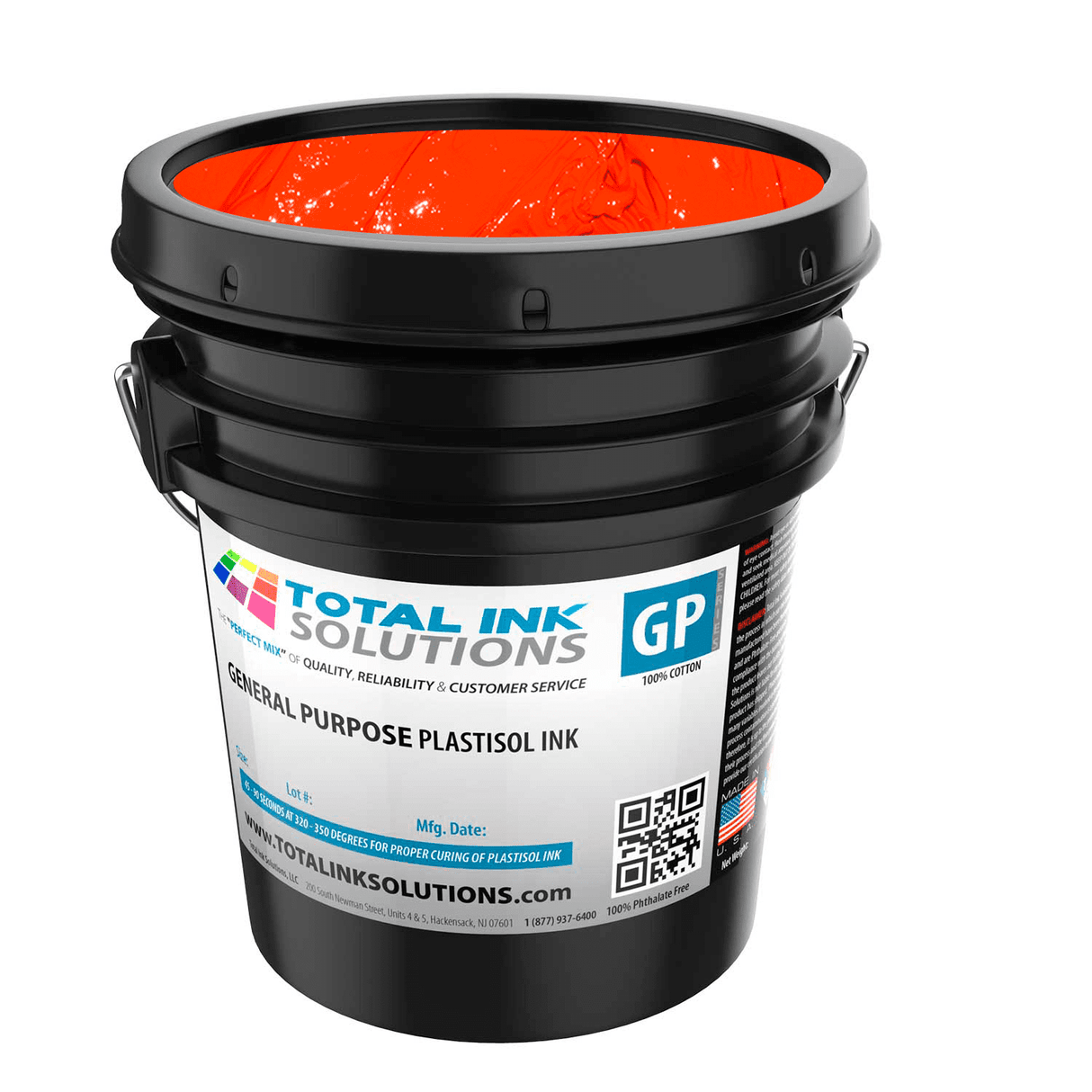General Purpose Plastisol Ink Colors – 5 Gallon - 100% Cotton