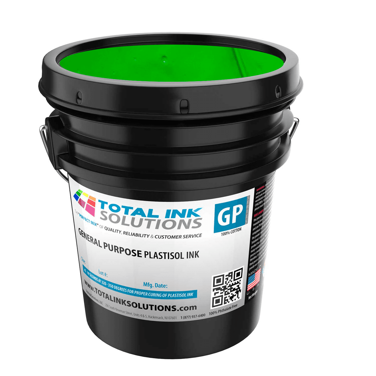 General Purpose Plastisol Ink Colors – 5 Gallon - 100% Cotton