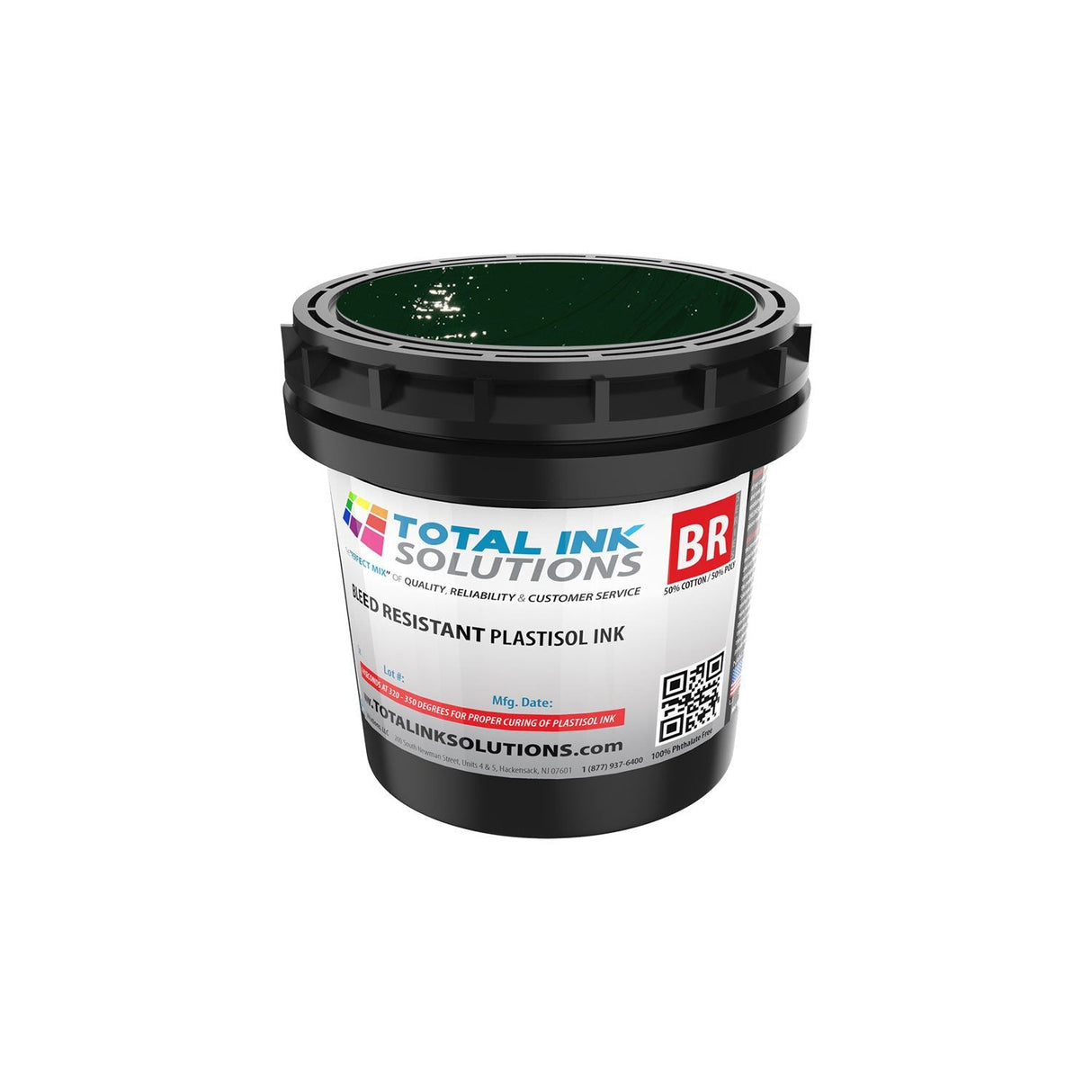 Bleed Resistant Plastisol Ink – Quart – For 50/50 Cotton/Poly Blends
