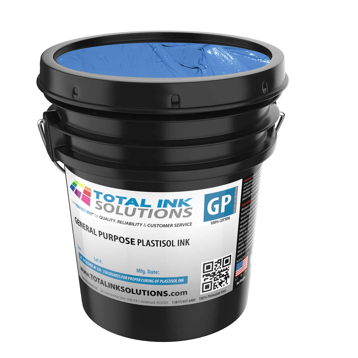 General Purpose Plastisol Ink Colors – 5 Gallon - 100% Cotton
