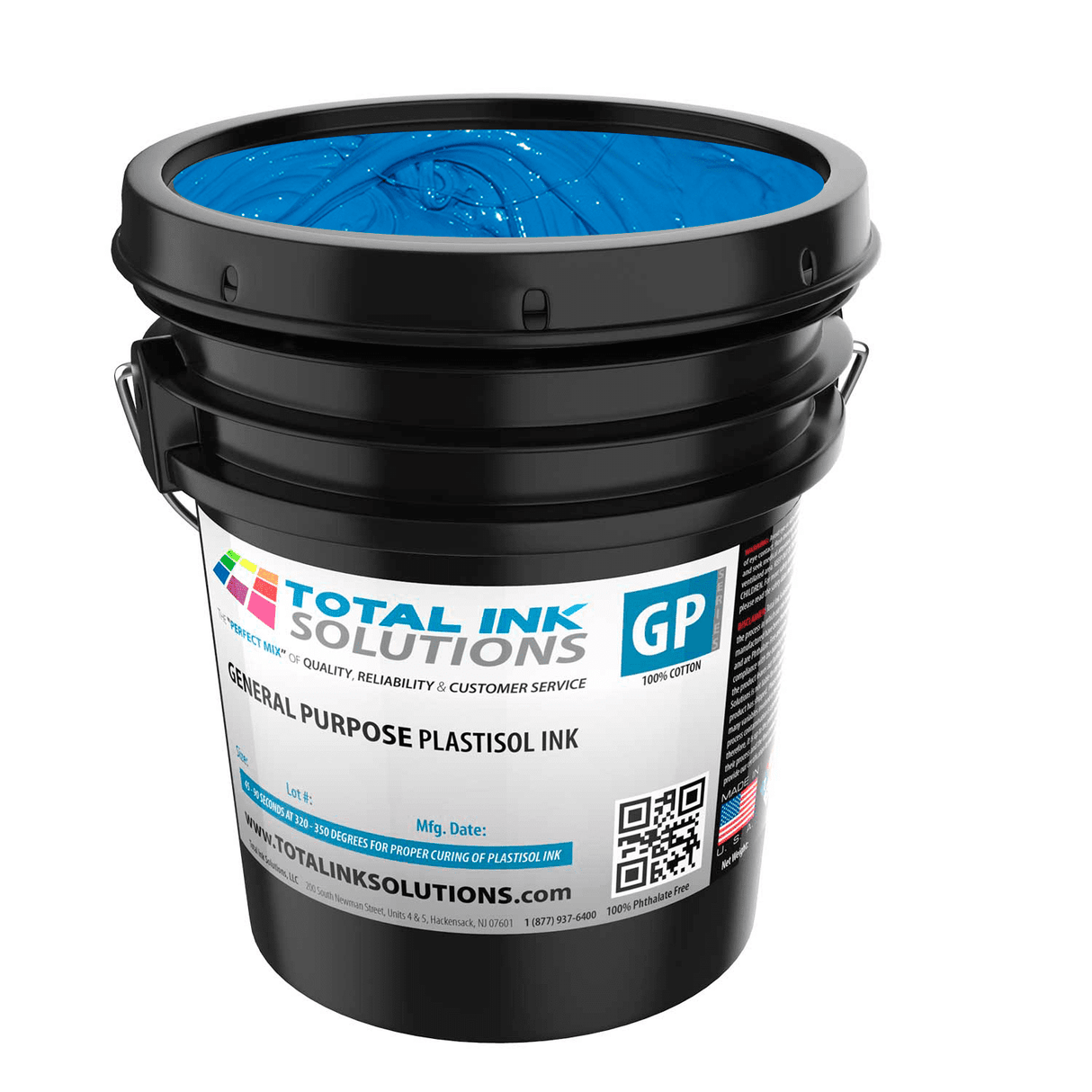 General Purpose Plastisol Ink Colors – 5 Gallon - 100% Cotton