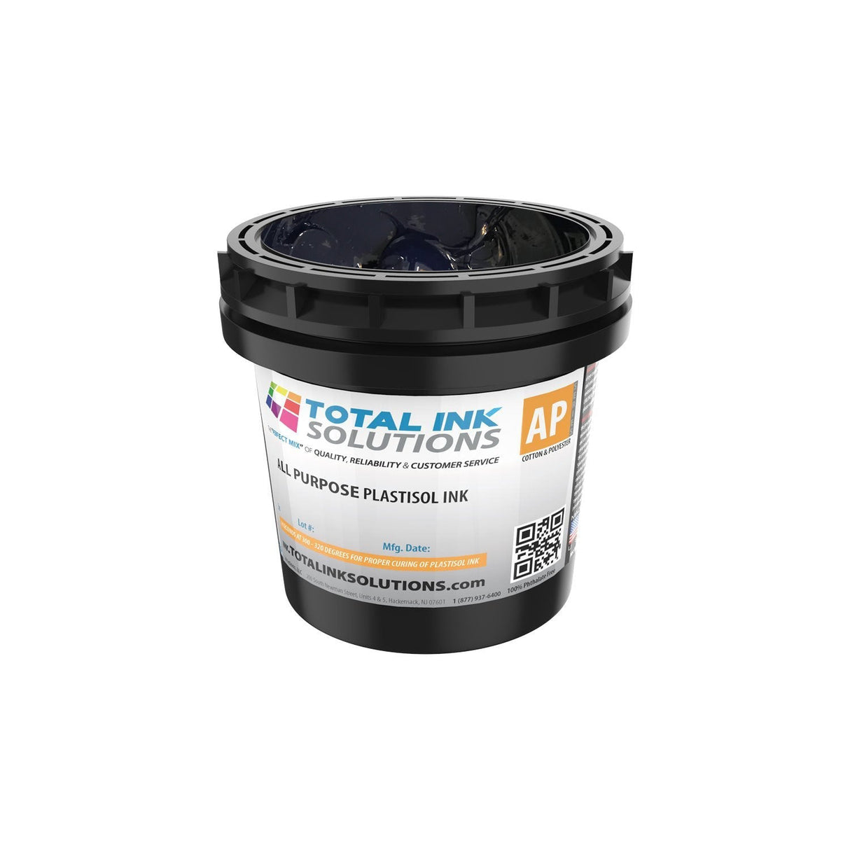 All Purpose Plastisol Ink – Colors – Quart – For Cotton, Polyester & Blends