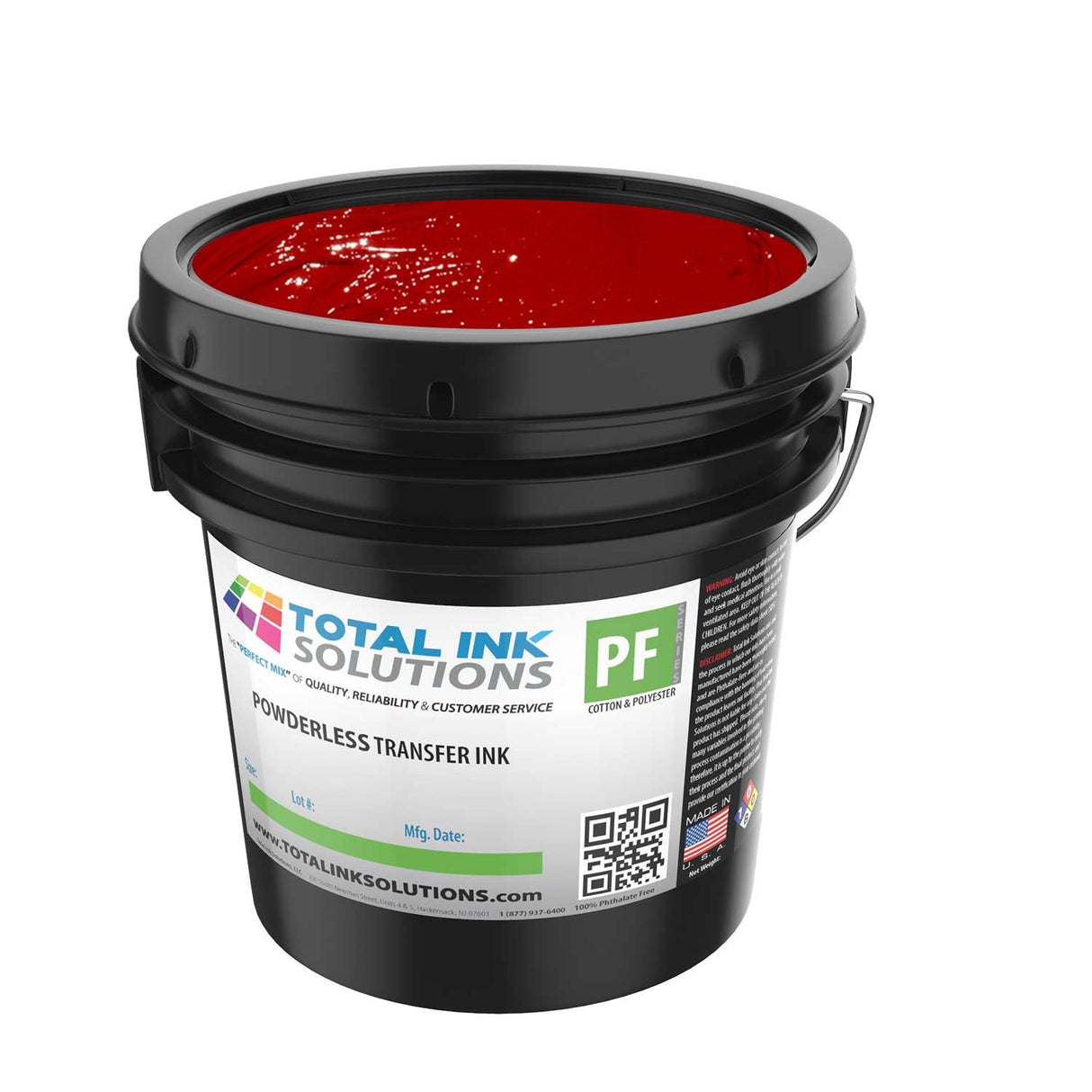 Powderless Plastisol Transfer Ink – Quart – Transfers on Cotton, Polyester