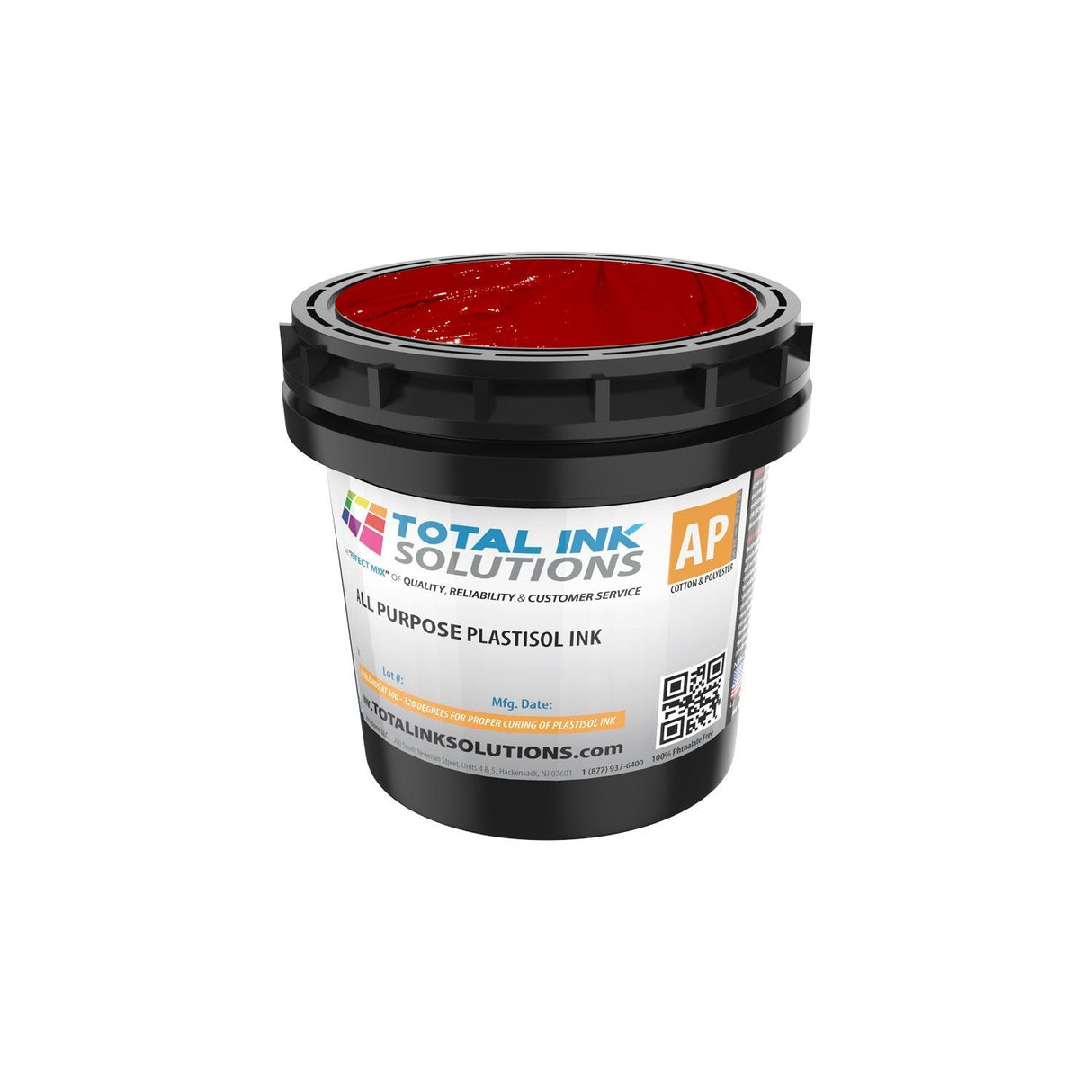 All Purpose Plastisol Ink – Colors – Quart – For Cotton, Polyester & Blends