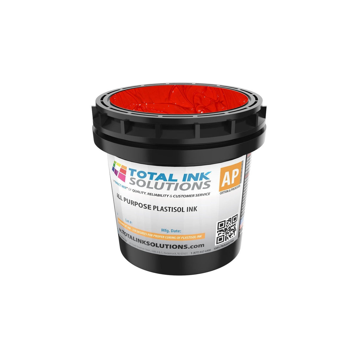 All Purpose Plastisol Ink – Colors – Quart – For Cotton, Polyester & Blends