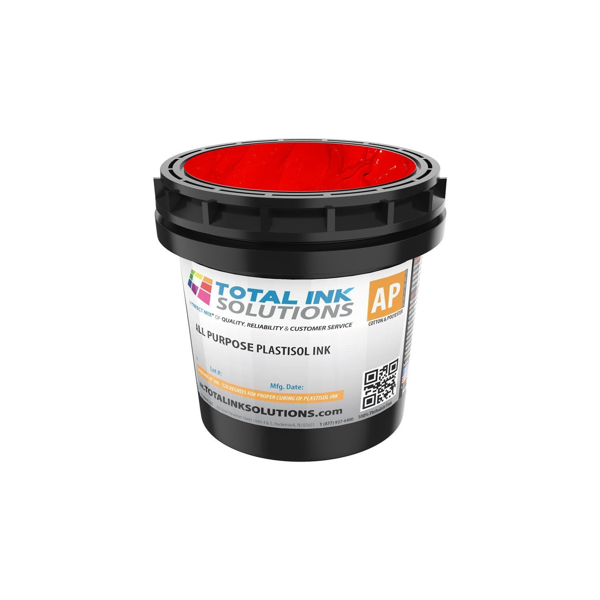All Purpose Plastisol Ink – Colors – Quart – For Cotton, Polyester & Blends