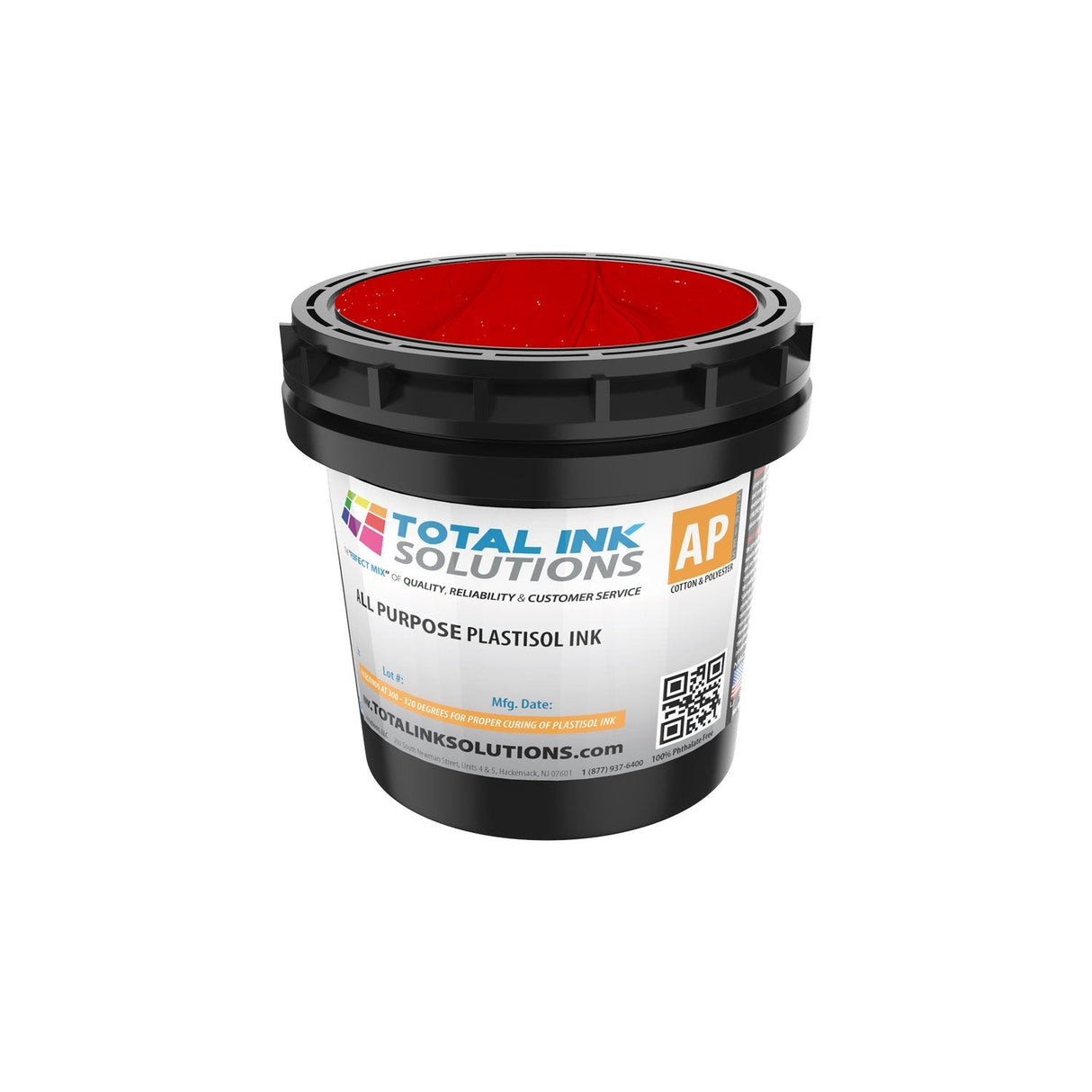 All Purpose Plastisol Ink – Colors – Quart – For Cotton, Polyester & Blends
