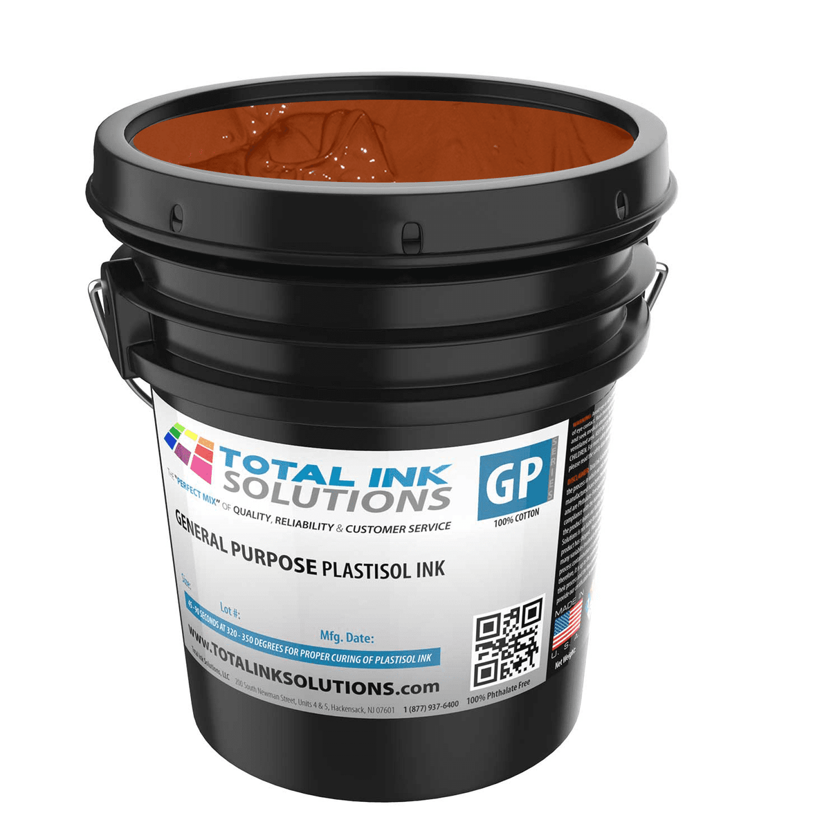 General Purpose Plastisol Ink Colors – 5 Gallon - 100% Cotton