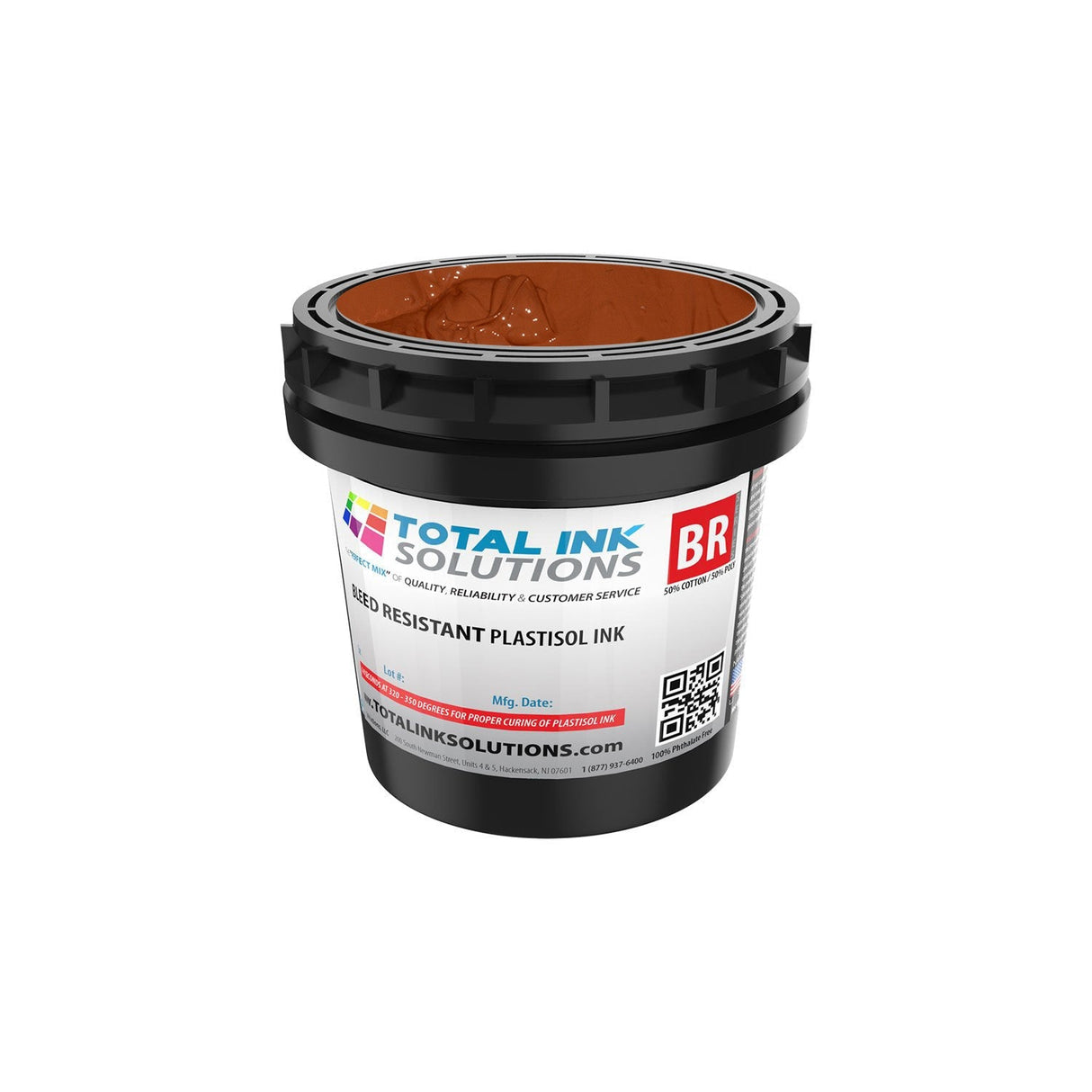 Bleed Resistant Plastisol Ink – Pint – For 50/50 Cotton/Poly Blends