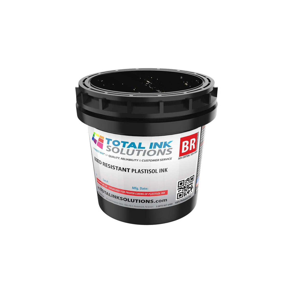 Bleed Resistant Plastisol Ink – Pint – For 50/50 Cotton/Poly Blends