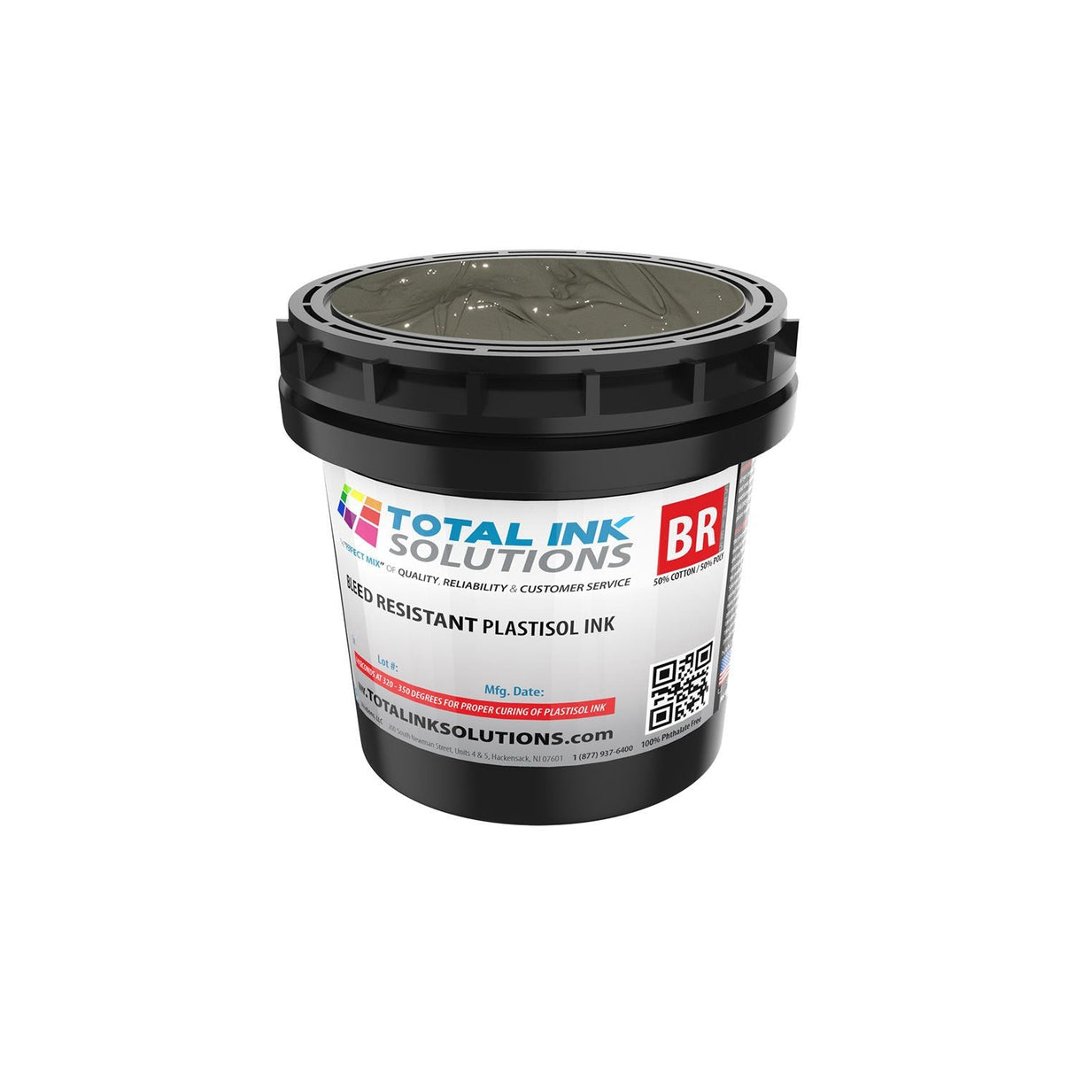 Bleed Resistant Plastisol Ink – Gallon – For 50/50 Cotton/Poly Blends