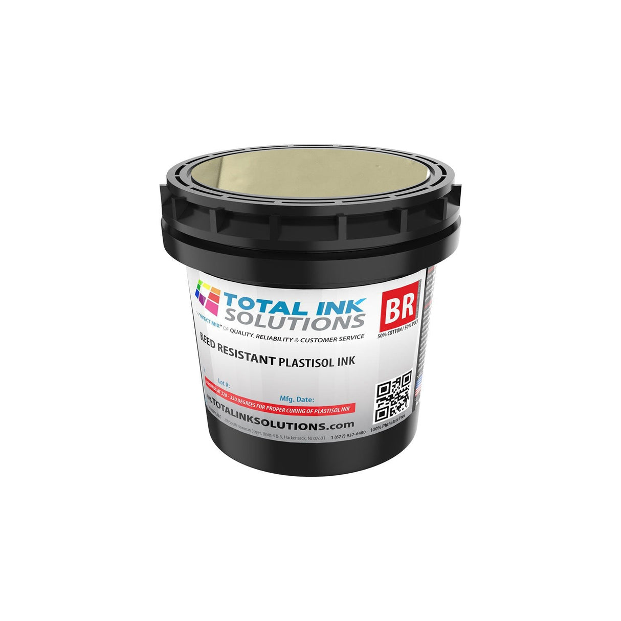 Bleed Resistant Plastisol Ink – Quart – For 50/50 Cotton/Poly Blends