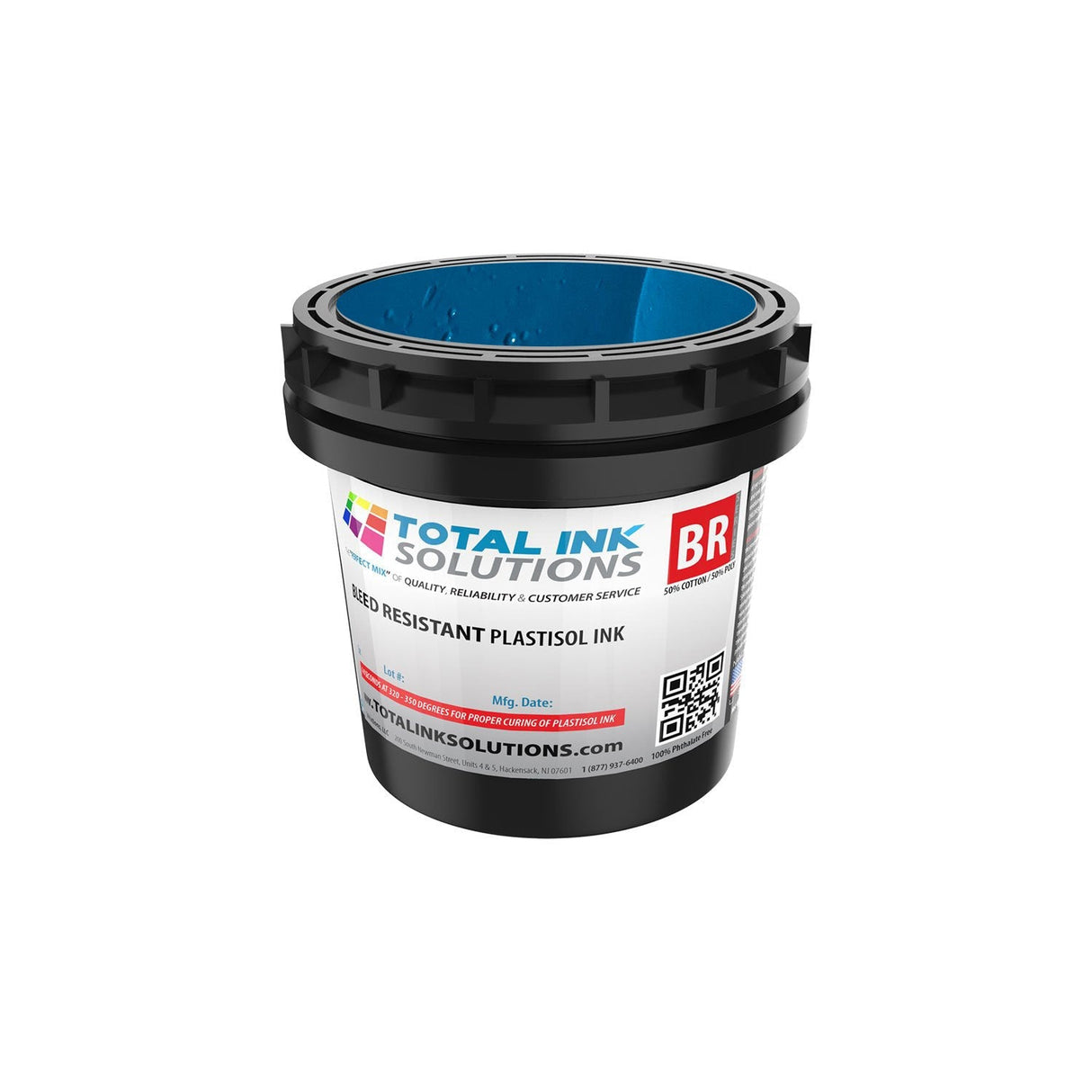 Bleed Resistant Plastisol Ink – Quart – For 50/50 Cotton/Poly Blends