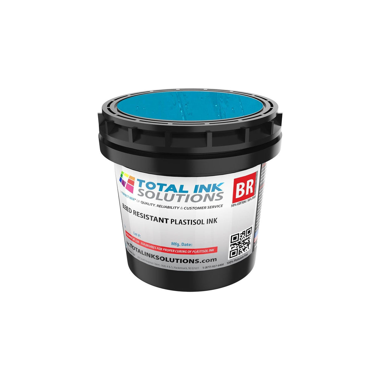 Bleed Resistant Plastisol Ink – Gallon – For 50/50 Cotton/Poly Blends