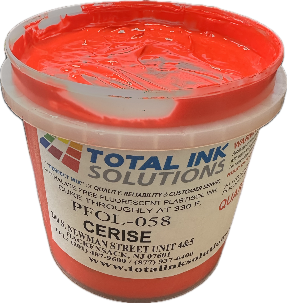 Fluorescent Puff Plastisol Ink – Cerise Day Glow – Bold 3D Ink for Cotton & Polyester