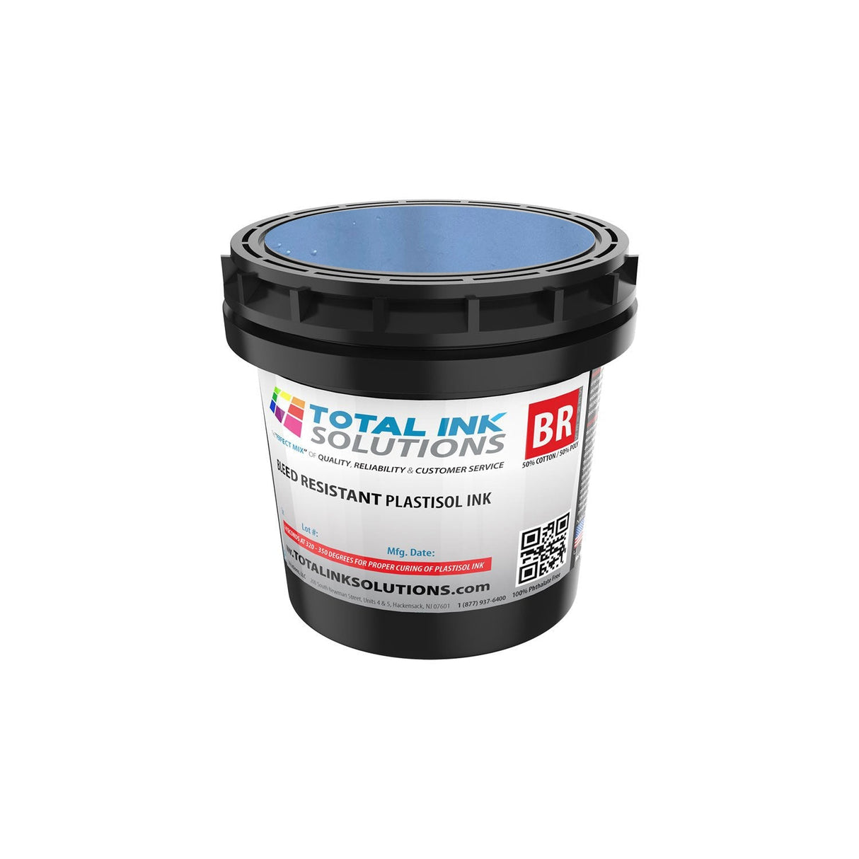 Bleed Resistant Plastisol Ink – Quart – For 50/50 Cotton/Poly Blends