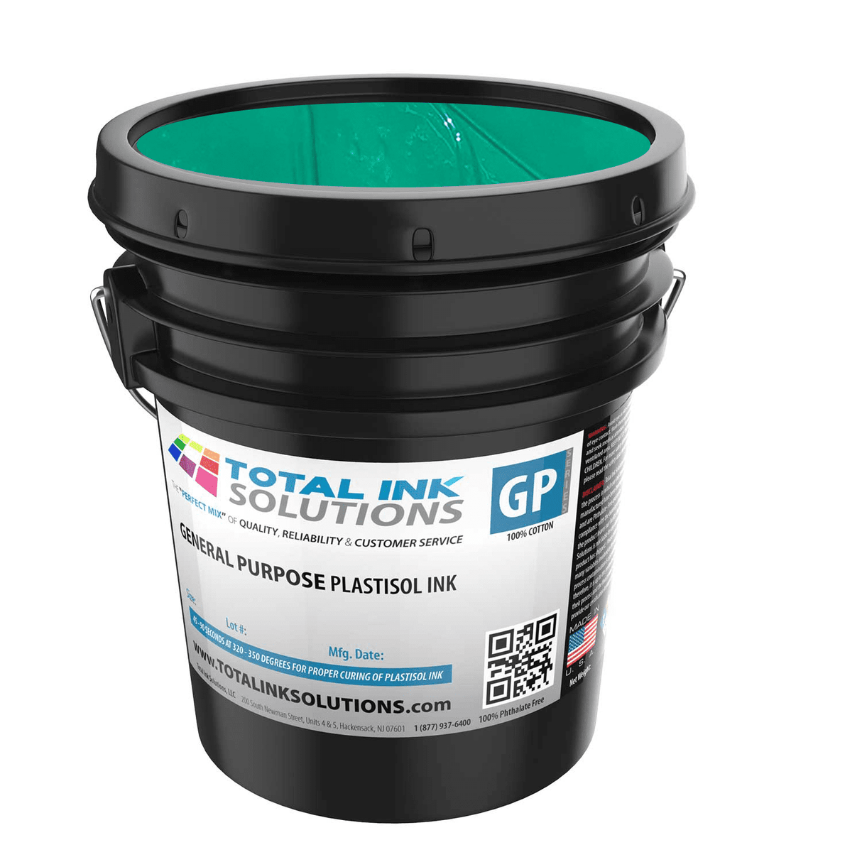 General Purpose Plastisol Ink Colors – 5 Gallon - 100% Cotton