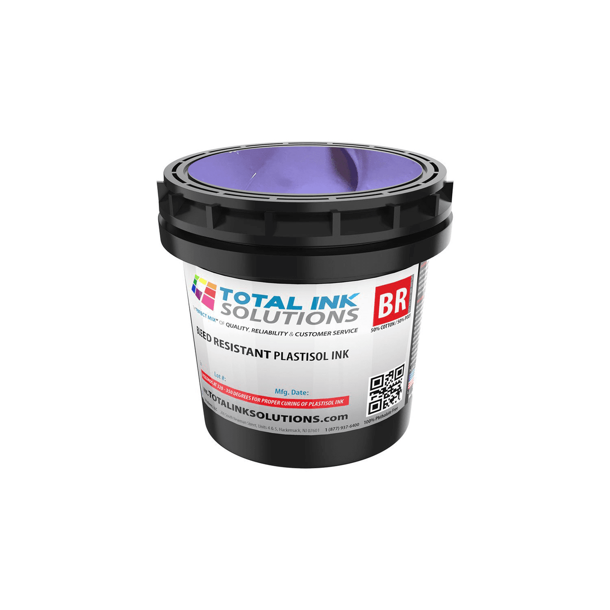 Bleed Resistant Plastisol Ink – Pint – For 50/50 Cotton/Poly Blends