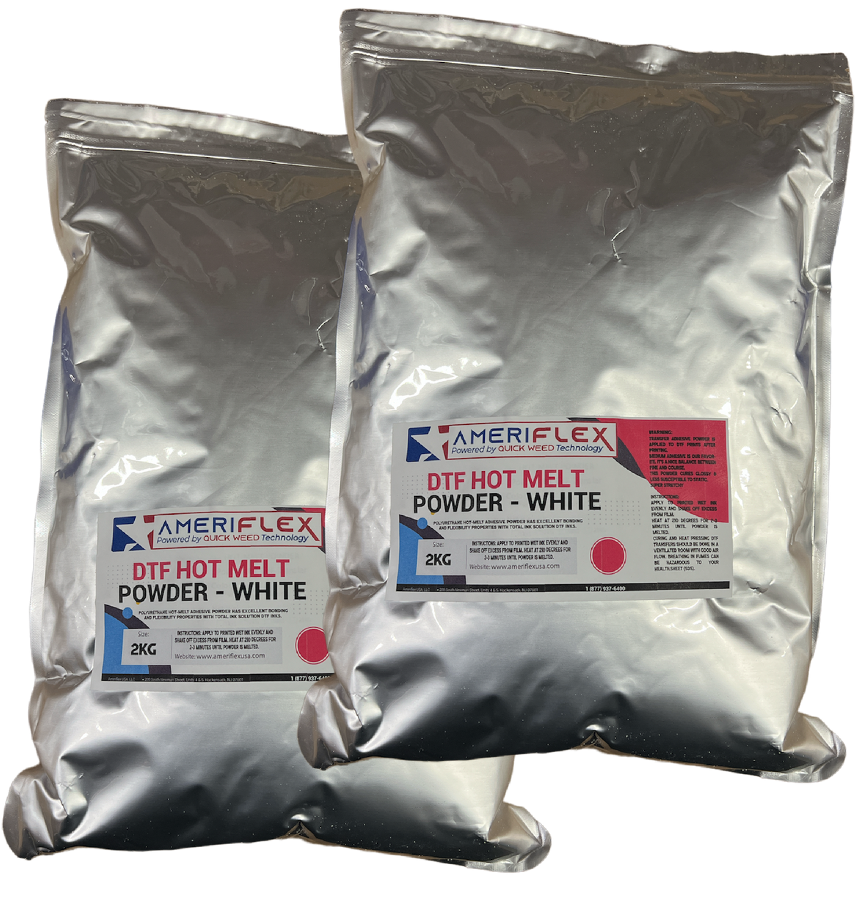 DTF Hot Melt Adhesive Powder – White – Strong Adhesion