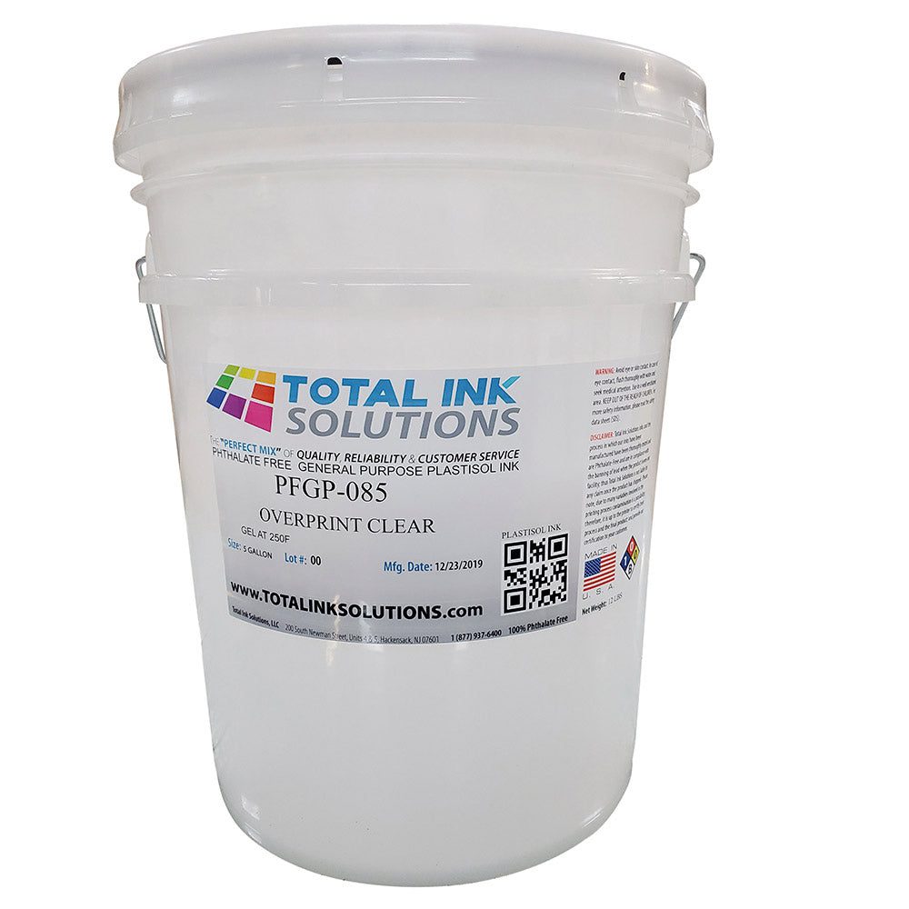 Overprint Clear Gel Plastisol Ink – Gloss Finish for High-Definition Prints on Cotton & Blends