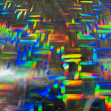 Holographic Interlocking Squares Printable Sticker