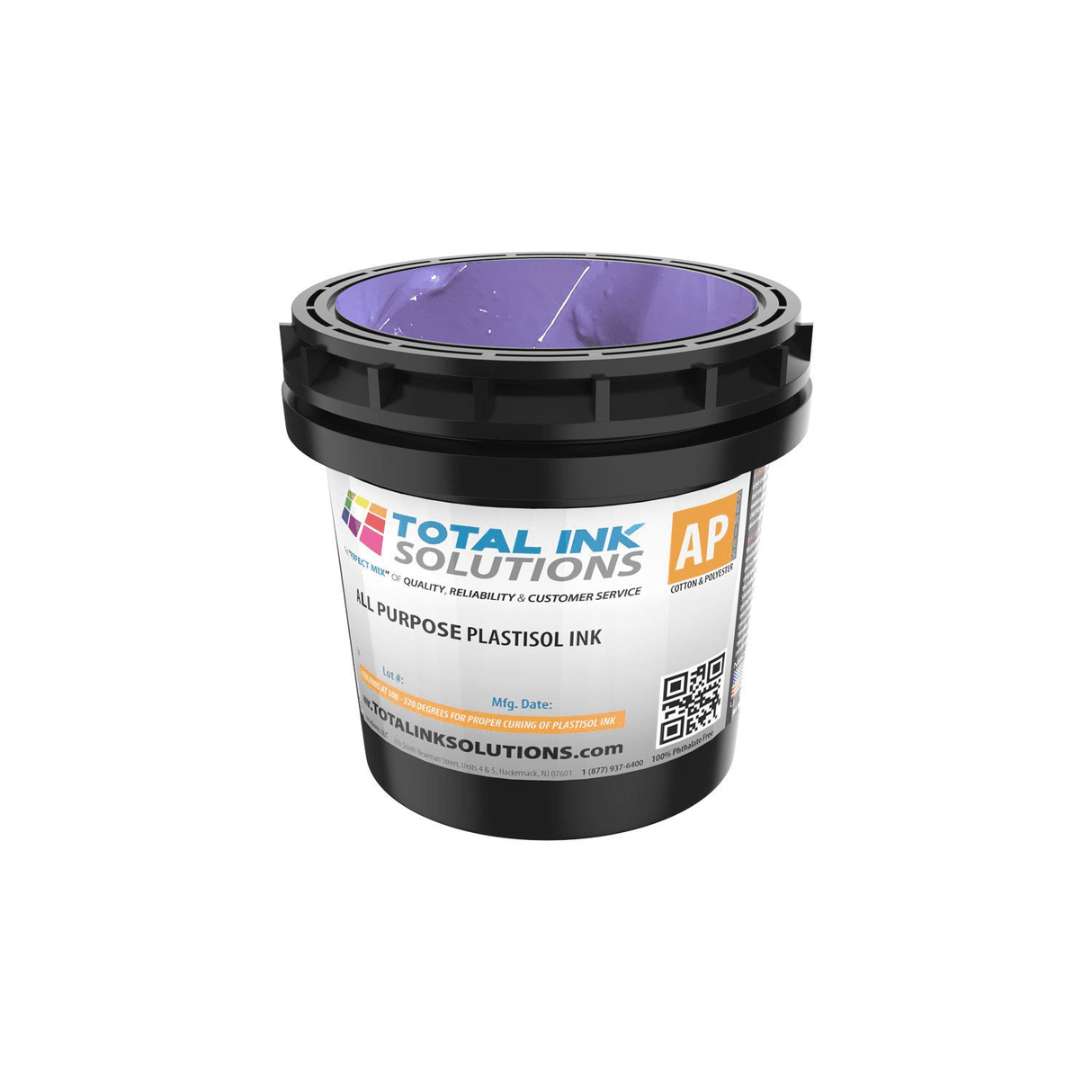All Purpose Plastisol Ink – Colors – Quart – For Cotton, Polyester & Blends