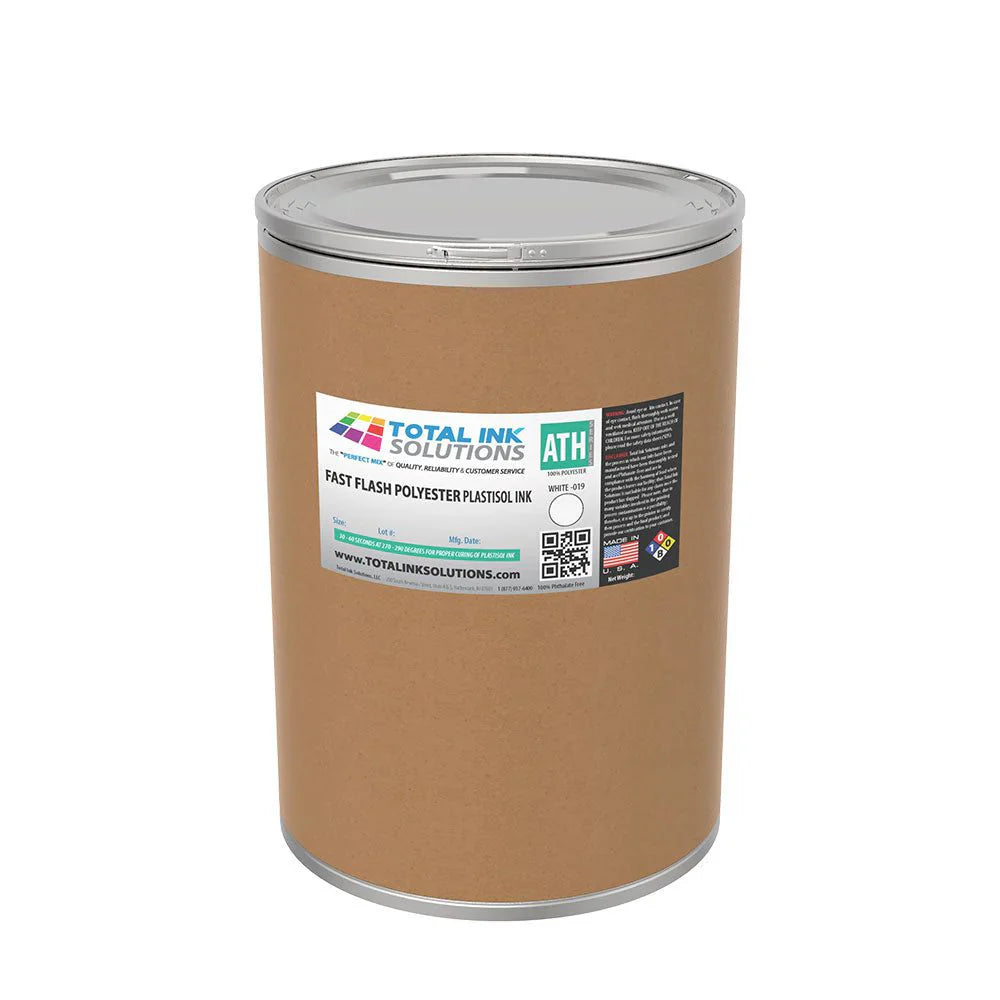 Athletic - White Fast Flash Polyester Plastisol Ink - 100% Polyesters