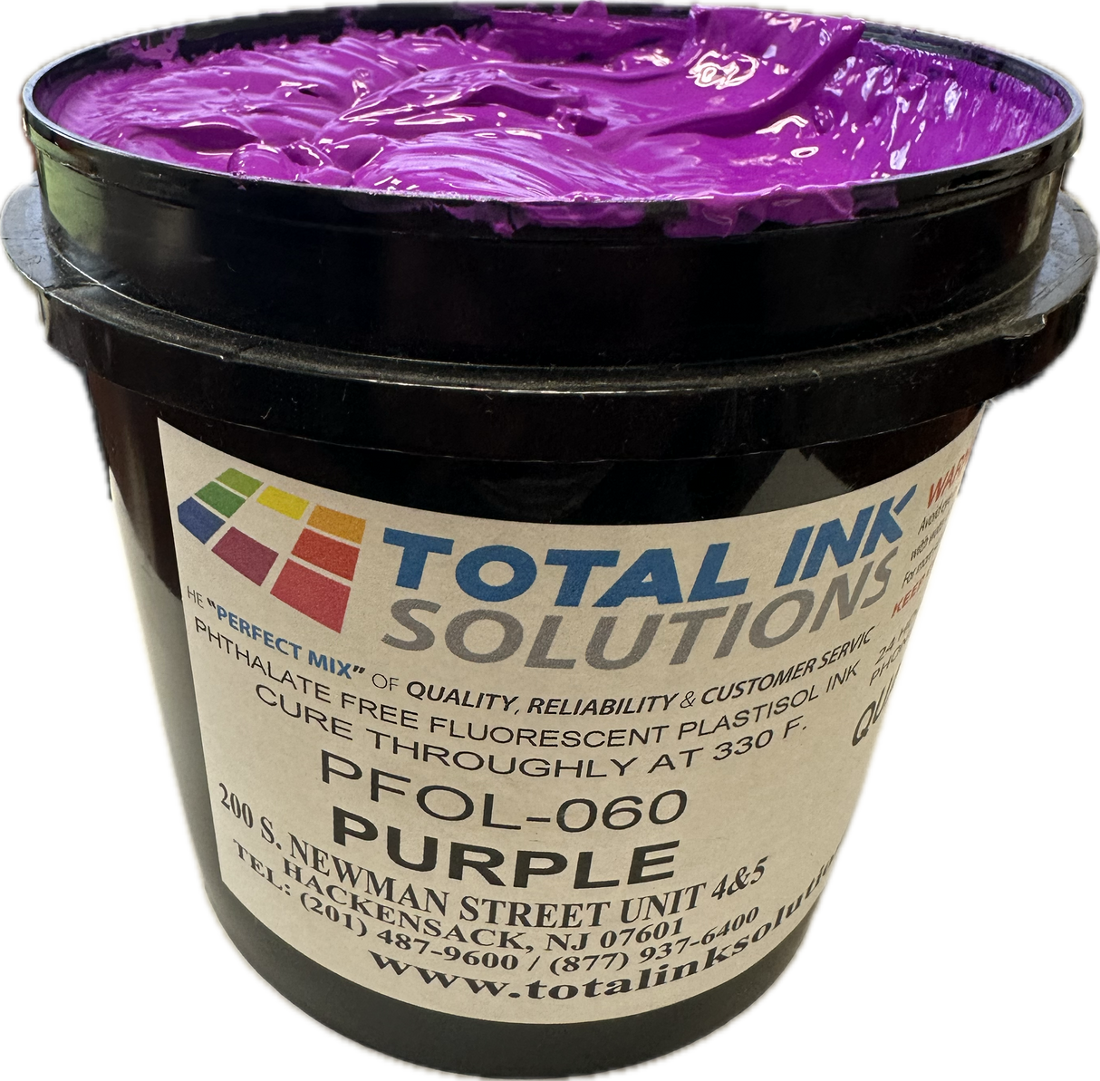 Fluorescent Puff Day Glow Plastisol Ink – Purple – 3D Ink for Cotton & Polyester