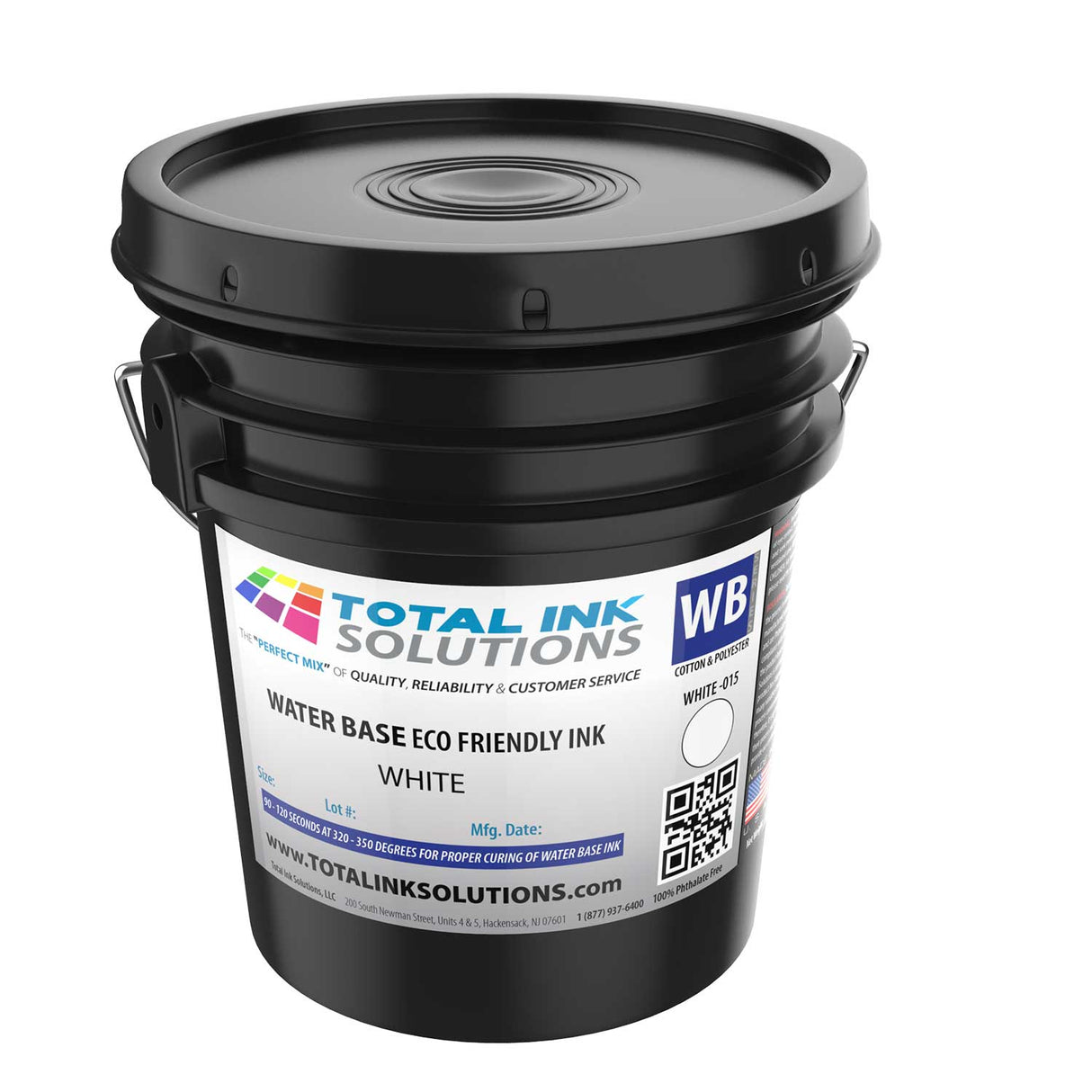 Water-Based Textile Ink – Colors – 5 Gallon